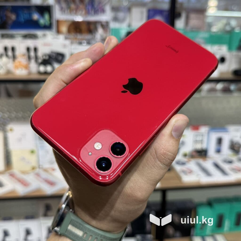 IPhone 11, Б/у, 256 ГБ, Красный, Защитное стекло, 100 % 13 из 15