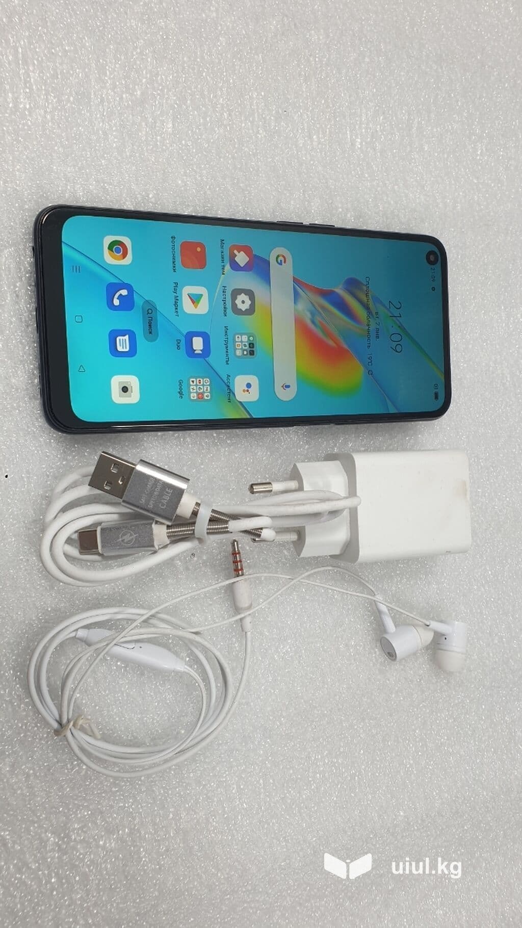 Oppo A55 5G, Б/у, 128 ГБ, цвет - Черный, 2 SIM 8 из 10