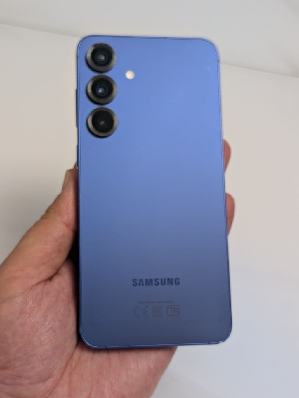 Samsung Galaxy S25+, Б/у, 256 ГБ, цвет - Синий, 2 SIM