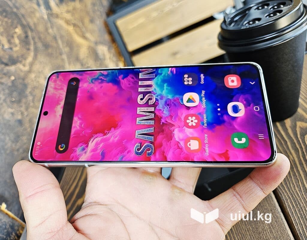 Samsung Galaxy S21 5G, Б/у, 128 ГБ, цвет - Белый, 1 SIM, 2 SIM 18 из 23