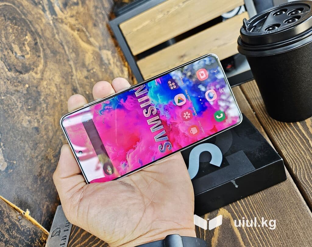 Samsung Galaxy S21 5G, Б/у, 128 ГБ, цвет - Белый, 1 SIM, 2 SIM 22 из 23